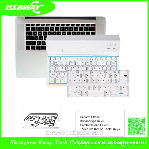 Portable folding mini wireless bluetooth mouse and keyboard with touchpad for tablet
